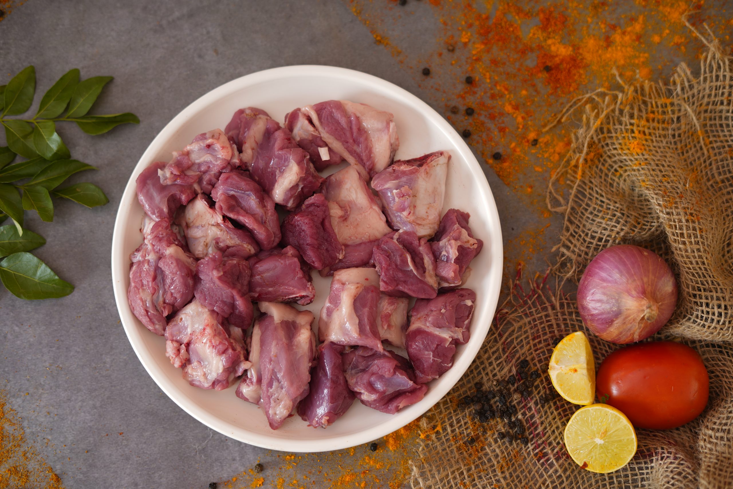 Mutton curry cut